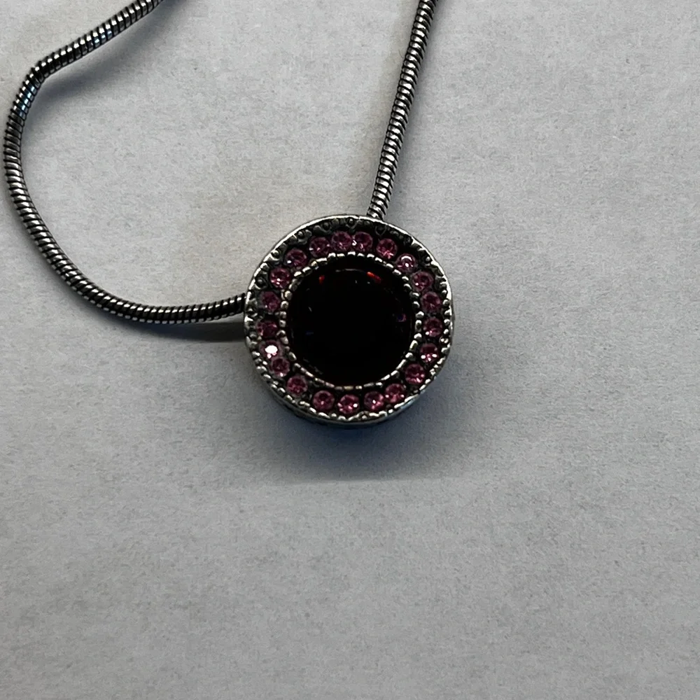 Patricia Locke Pink And Purple Crystal Pendant Necklace - Picture 6 of 9